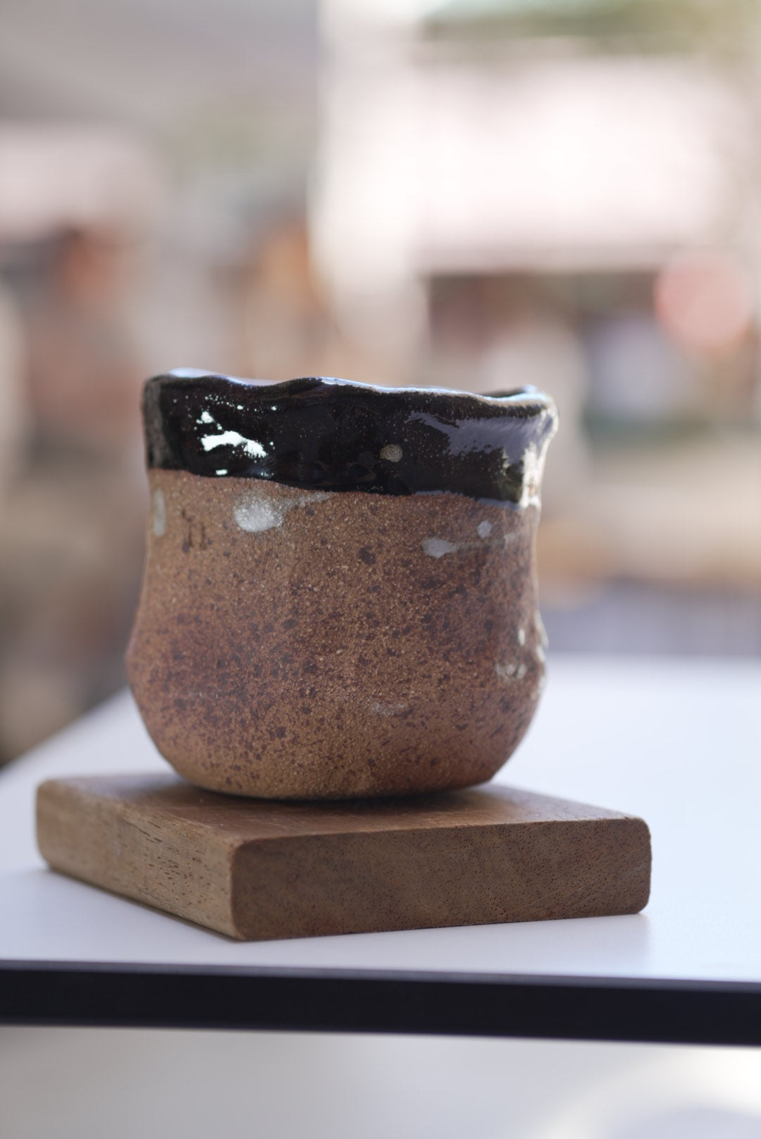 8oz Tento Clay Cup - Black/Iron