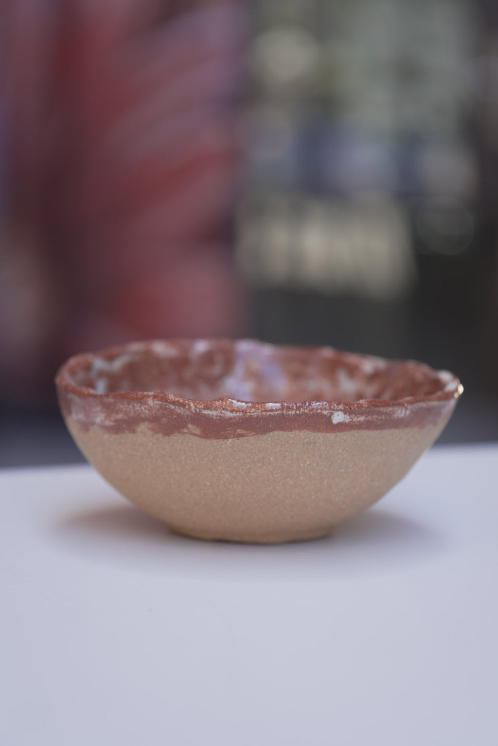 Share bowl - White/Brown gloss