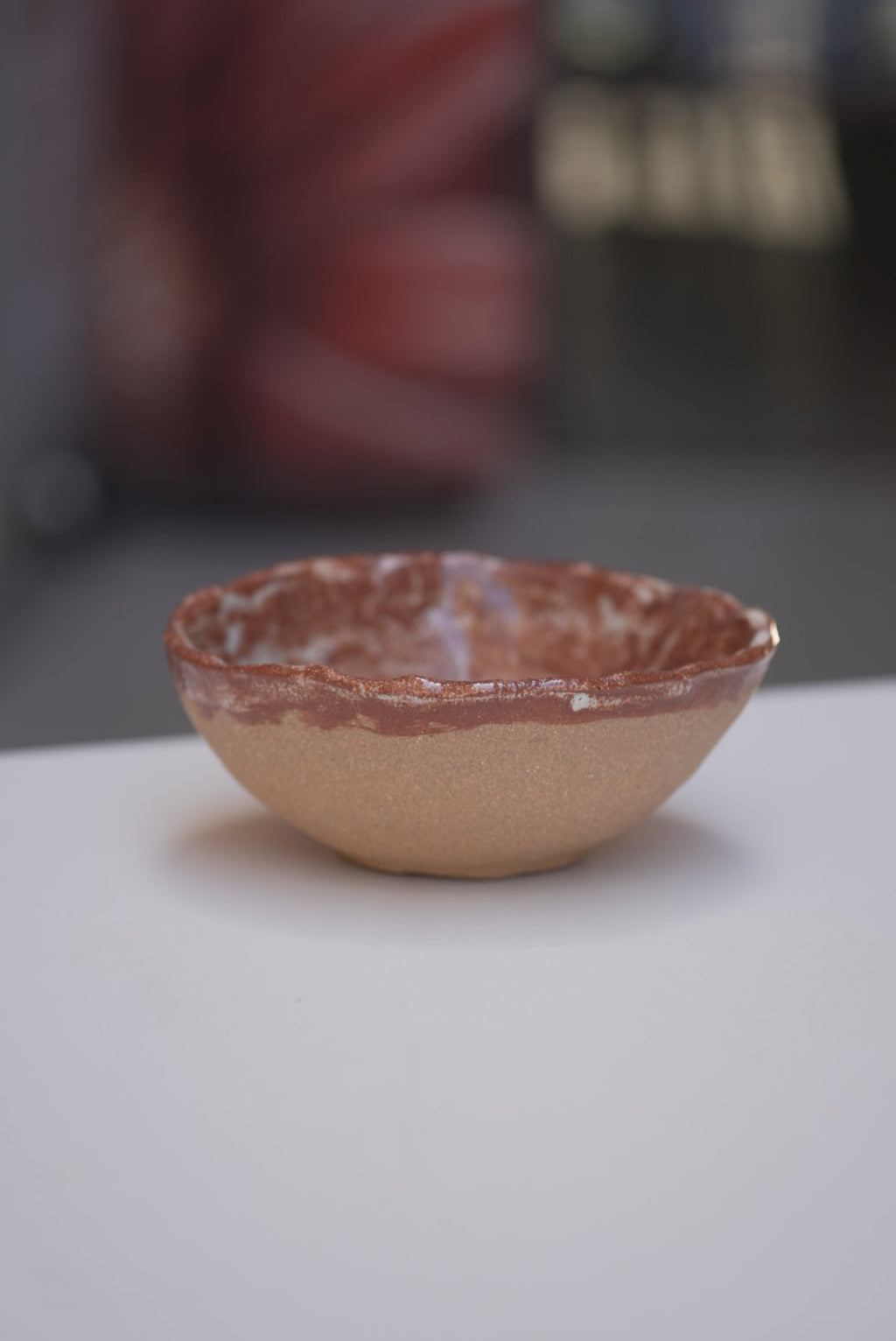 Share bowl - White/Brown gloss