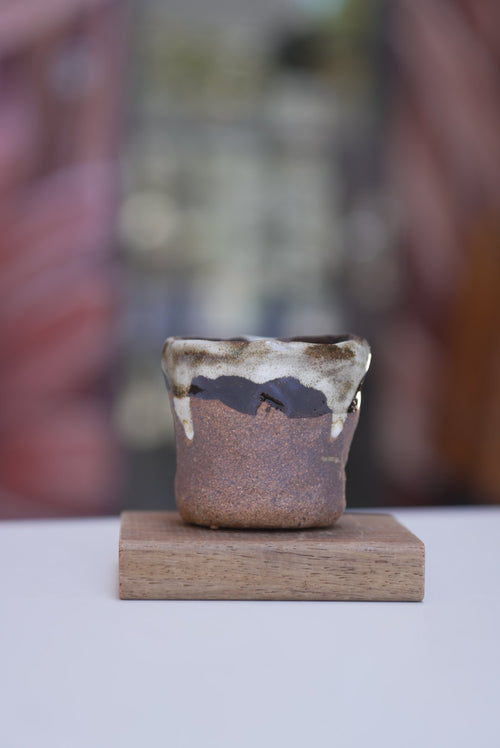 4oz Tento Clay Cup - Brown Charcoal
